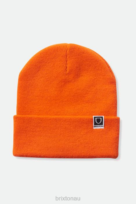 Accessories Athletic Orange Brixton 0FDH336 Men Harbor Beta Watch Cap Beanie