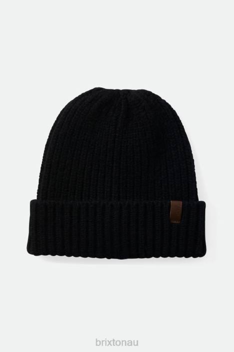 Accessories Black Brixton 0FDH338 Men Heist Reserve Cashmere Beanie