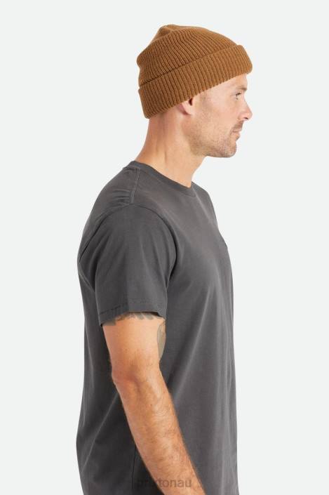 Accessories Coyote Brown Brixton 0FDH316 Men Heist Beanie