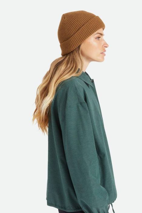 Accessories Coyote Brown Brixton 0FDH316 Men Heist Beanie