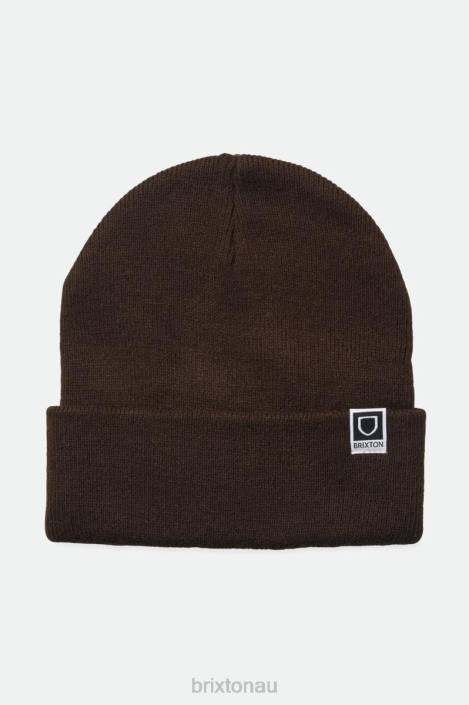 Accessories Deep Brown Brixton 0FDH337 Men Harbor Beta Watch Cap Beanie