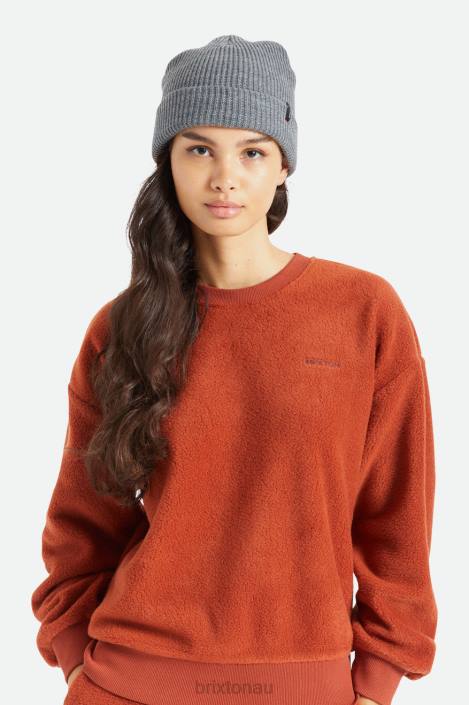 Accessories Heather Grey Brixton 0FDH323 Men Heist Beanie