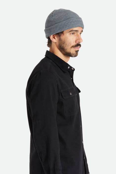Accessories Heather Grey Brixton 0FDH323 Men Heist Beanie