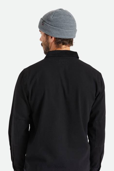 Accessories Heather Grey Brixton 0FDH323 Men Heist Beanie