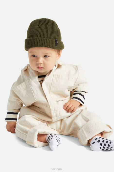 Accessories Military Olive Brixton 0FDH340 Men Baby Heist Beanie