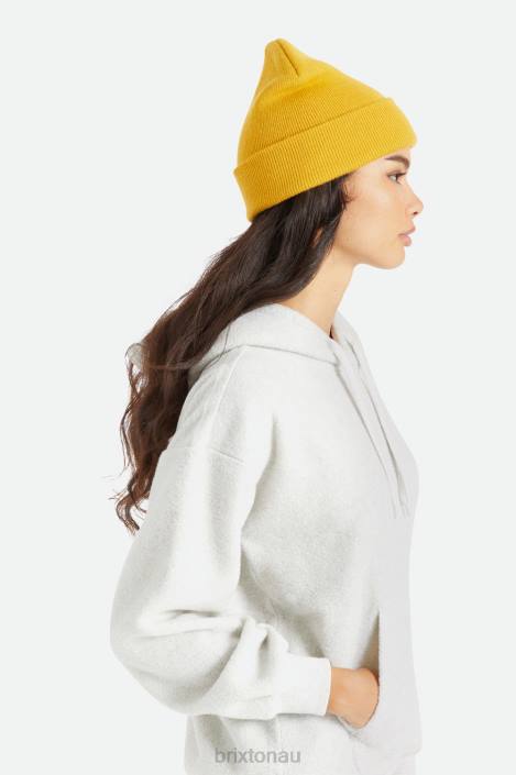 Accessories Mustard Brixton 0FDH335 Men Harbor Beta Watch Cap Beanie