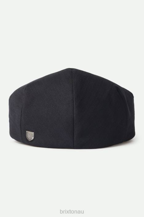 Accessories Black Brixton 0FDH297 Men Hooligan Flat Cap