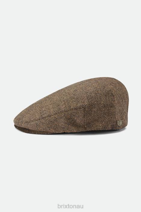 Accessories Brown/Khaki Brixton 0FDH298 Men Hooligan Flat Cap