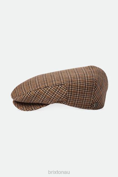 Accessories Dark Earth/Sand Brixton 0FDH299 Men Hooligan Flat Cap