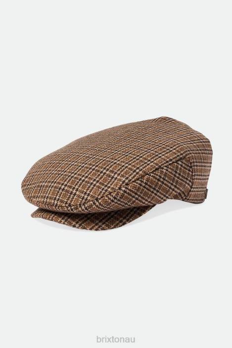 Accessories Dark Earth/Sand Brixton 0FDH299 Men Hooligan Flat Cap