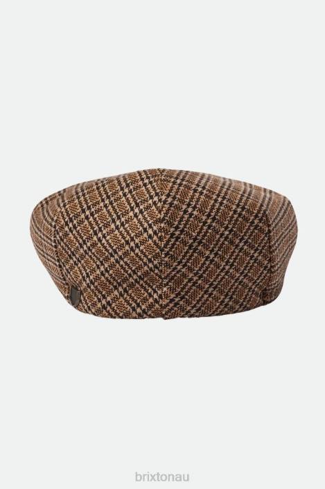 Accessories Dark Earth/Sand Brixton 0FDH299 Men Hooligan Flat Cap