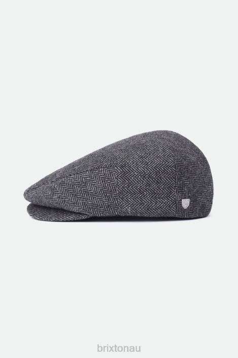 Accessories Grey/Black Brixton 0FDH300 Men Hooligan Flat Cap