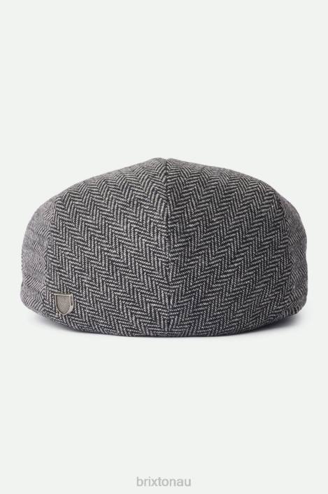 Accessories Grey/Black Brixton 0FDH300 Men Hooligan Flat Cap