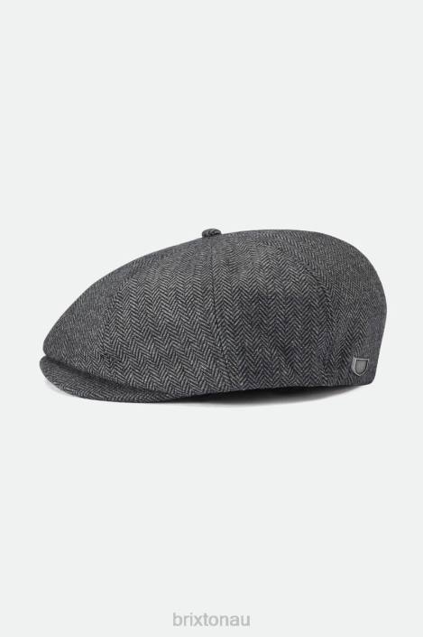 Accessories Grey/Black Brixton 0FDH305 Men Brood Newsboy Cap