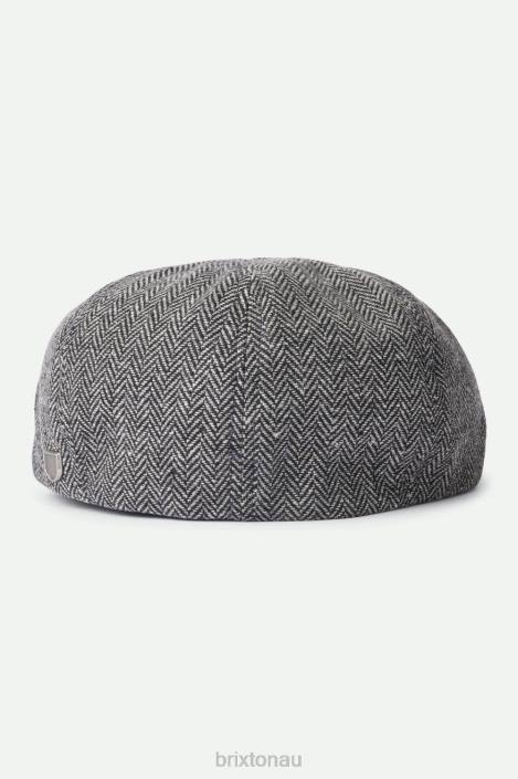 Accessories Grey/Black Brixton 0FDH305 Men Brood Newsboy Cap