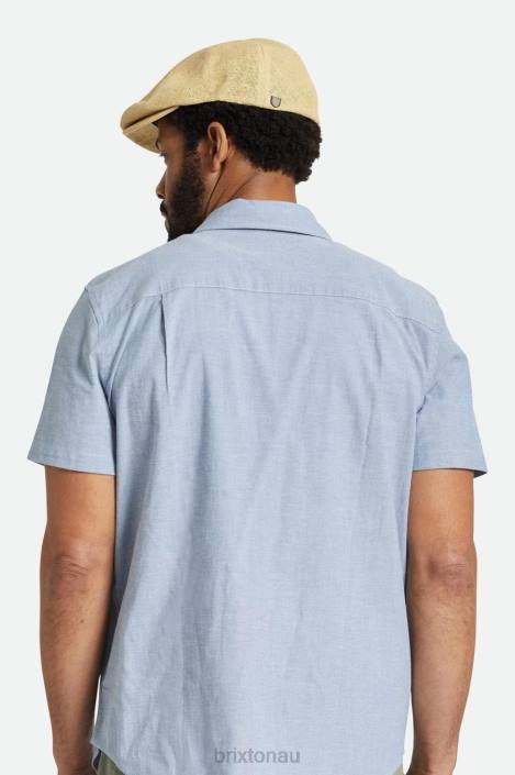 Accessories Natural Straw Brixton 0FDH184 Men Hooligan Lightweight Flat Cap