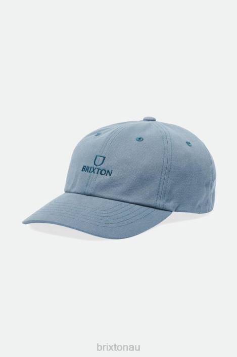 Accessories Pacific Blue Vintage Wash Brixton 0FDH292 Men Alpha LP Cap