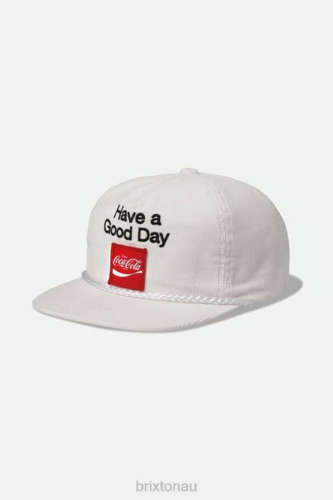 Accessories White Brixton 0FDH264 Men Coca-Cola Good Day HP Cap