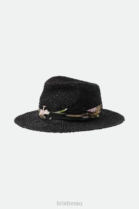 Accessories Black Brixton 0FDH189 Men Aloha Straw Fedora