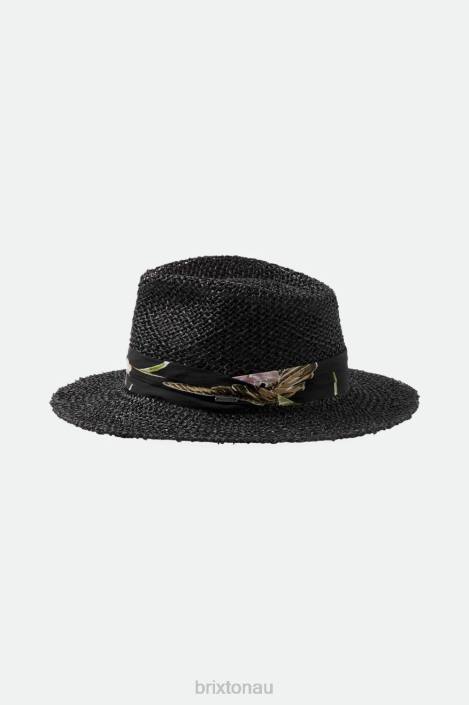Accessories Black Brixton 0FDH189 Men Aloha Straw Fedora