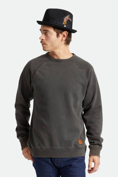 Accessories Black Brixton 0FDH208 Men Gain Fedora