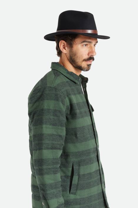 Accessories Black Brixton 0FDH212 Men Messer Fedora