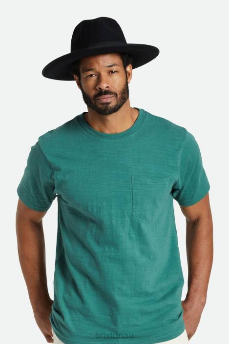 Accessories Black Brixton 0FDH220 Men Reno Fedora