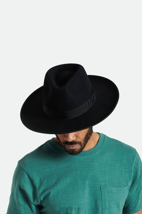 Accessories Black Brixton 0FDH220 Men Reno Fedora