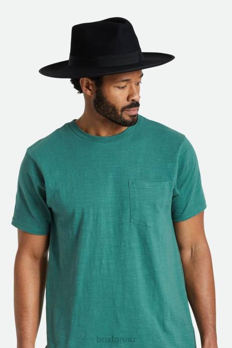 Accessories Black Brixton 0FDH220 Men Reno Fedora