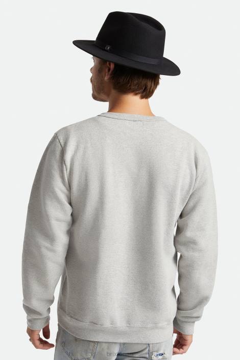 Accessories Black Brixton 0FDH225 Men Messer Packable Fedora