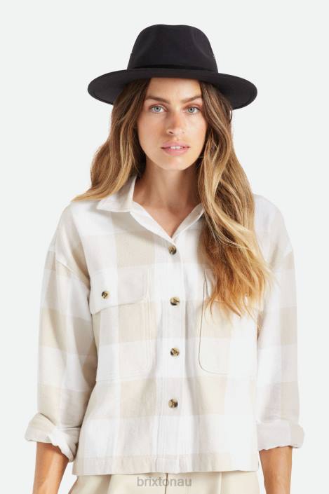 Accessories Black Brixton 0FDH230 Men Messer Adventure Fedora