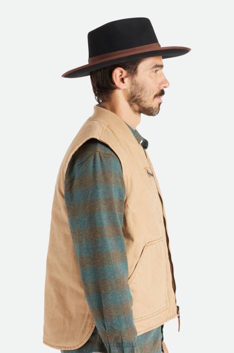 Accessories Black/Brown Brixton 0FDH218 Men Reno Fedora