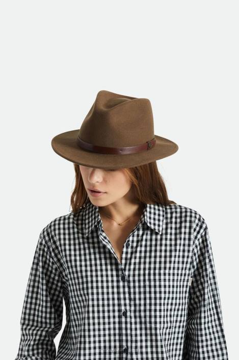Accessories Dark Earth Brixton 0FDH214 Men Messer Fedora