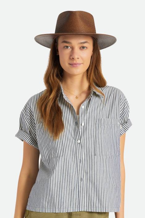Accessories Deep Brown Brixton 0FDH183 Men Marcos Fedora