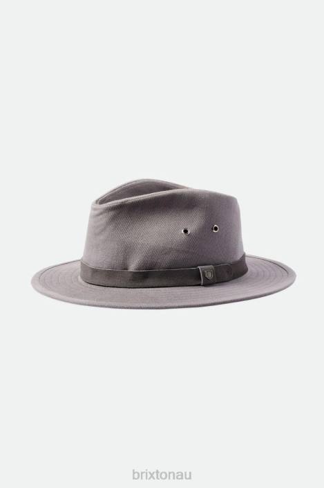 Accessories Grey Brixton 0FDH229 Men Messer Utility Adventure Fedora
