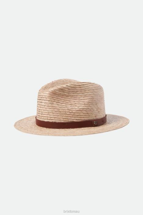 Accessories Natural Brixton 0FDH175 Men Messer Straw Fedora