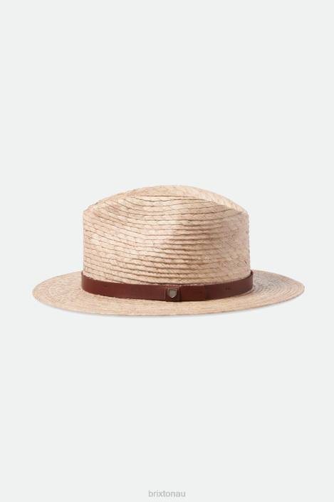Accessories Natural Brixton 0FDH175 Men Messer Straw Fedora