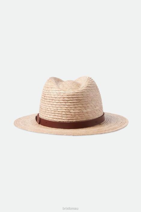 Accessories Natural Brixton 0FDH175 Men Messer Straw Fedora
