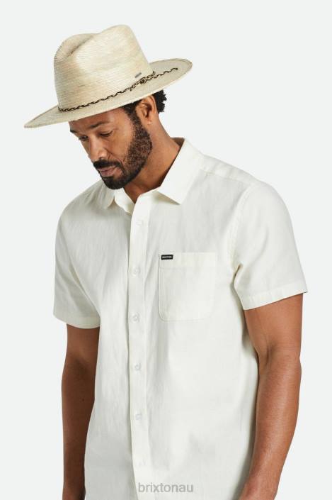 Accessories Natural Brixton 0FDH178 Men Messer Western Straw Fedora