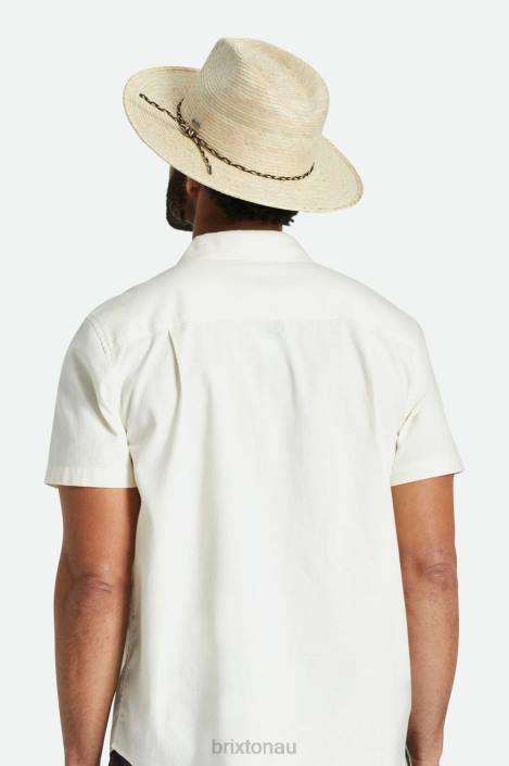 Accessories Natural Brixton 0FDH178 Men Messer Western Straw Fedora