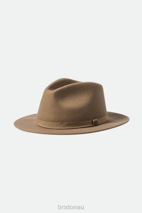 Accessories Sand Brixton 0FDH227 Men Messer Packable Fedora
