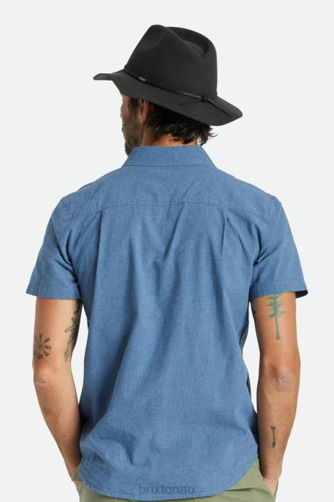 Accessories Washed Black Brixton 0FDH234 Men Wesley Packable Fedora