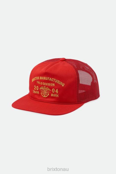 Accessories Aloha Red Brixton 0FDH248 Men Division MP Trucker Hat