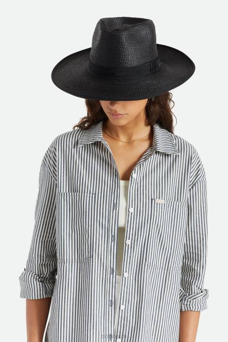 Accessories Black Brixton 0FDH181 Men Reno Straw Hat