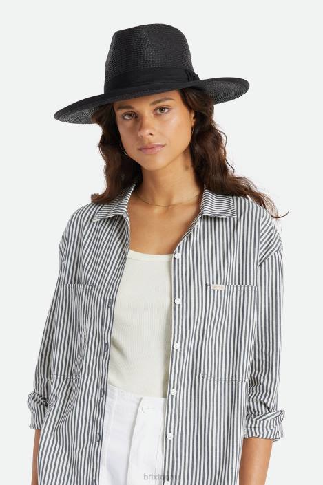 Accessories Black Brixton 0FDH181 Men Reno Straw Hat