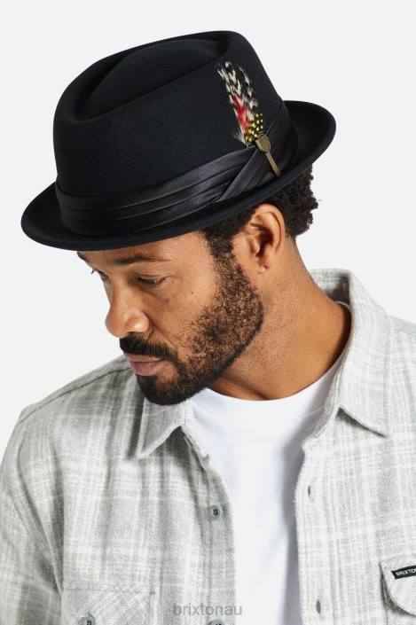 Accessories Black Brixton 0FDH215 Men Stout Pork Pie
