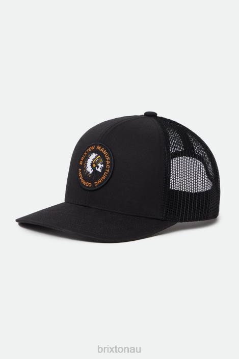 Accessories Black Brixton 0FDH249 Men Rival Stamp NetPlus MP Trucker Hat