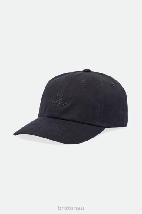 Accessories Black Vintage Wash Brixton 0FDH290 Men Alpha LP Adjustable Hat