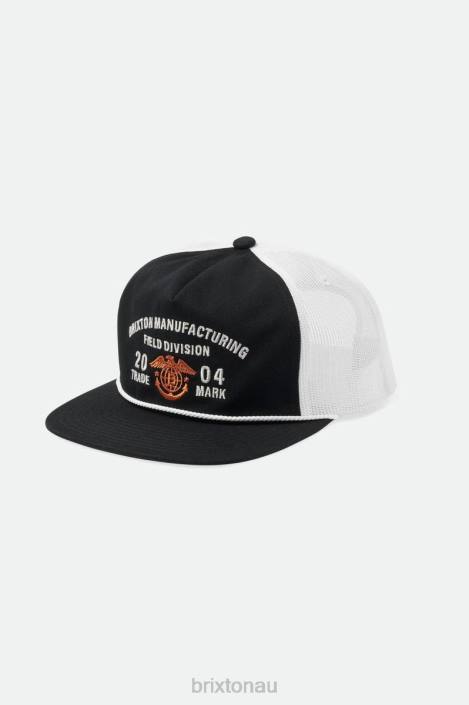 Accessories Black/White Brixton 0FDH247 Men Division MP Trucker Hat