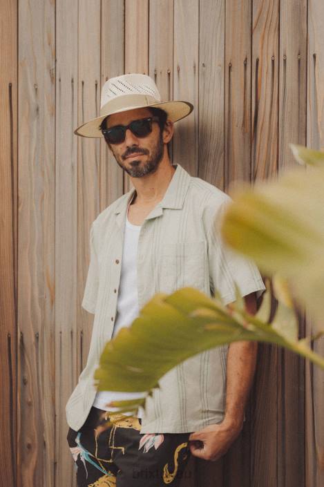Accessories Natural Brixton 0FDH177 Men Bandera Reserve Straw Hat